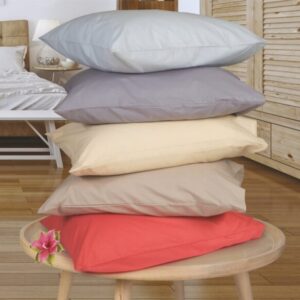 Μαξιλαροθήκες μονόχρωμες Σχ.Rainbow 52x72cm poly/cotton 144 κλωστών